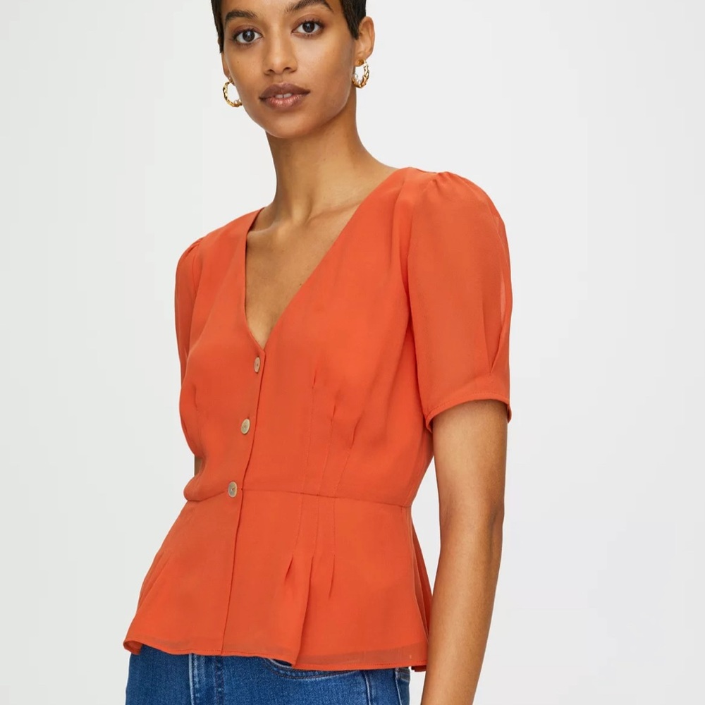 BNWT Wilfred New Button-Front Blouse - 0